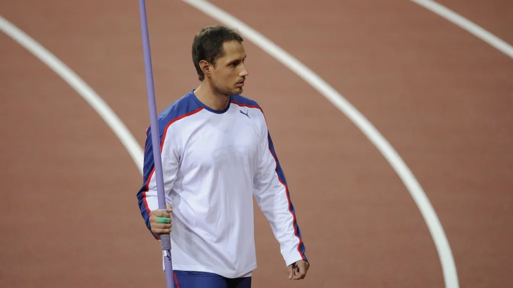 Vítězslav Veselý při kvalifikaci oštěpařů