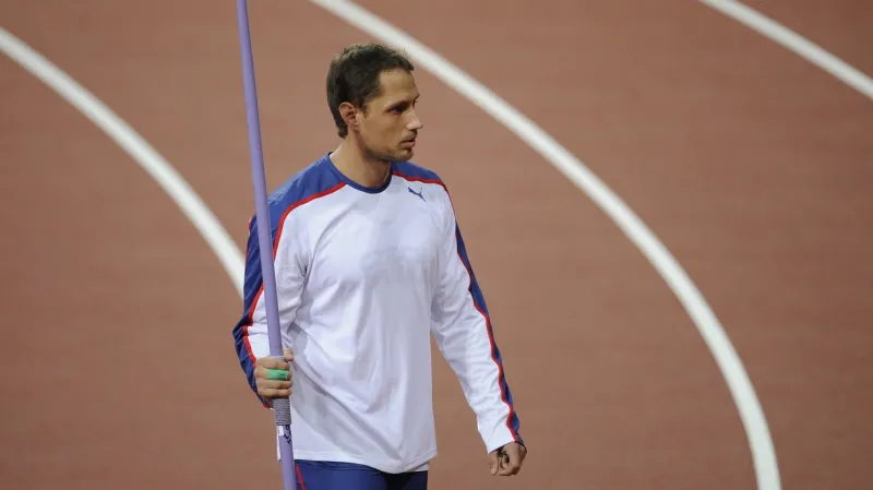 Vítězslav Veselý při kvalifikaci oštěpařů