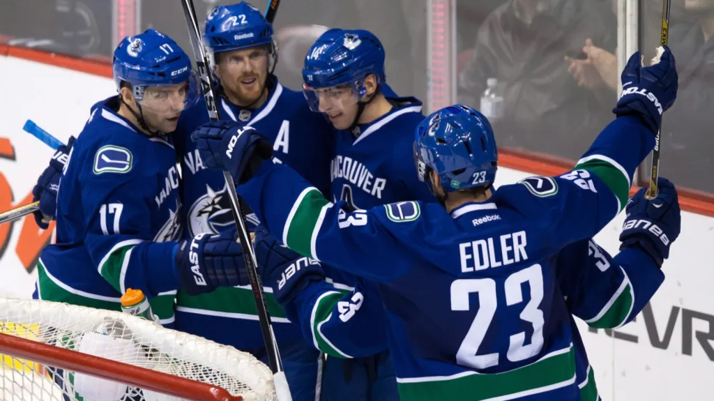 Radost hokejistů Vancouveru