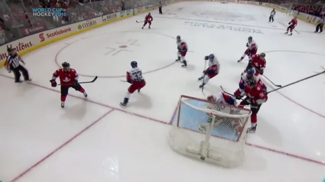 Gól v utkání Kanada - Česko: Crosby - 1:0 (9. min.)