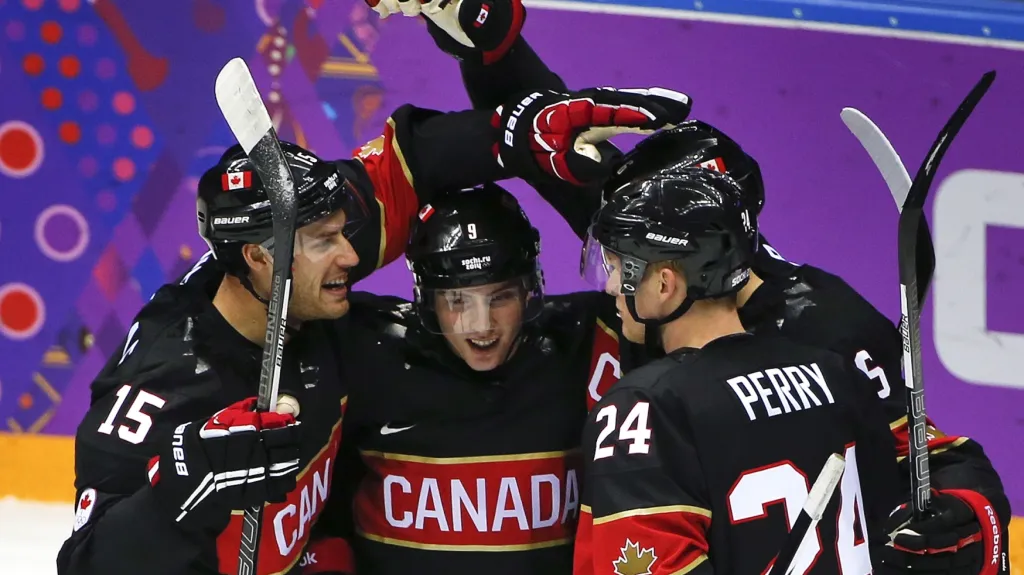 Radost hokejistů Kanady