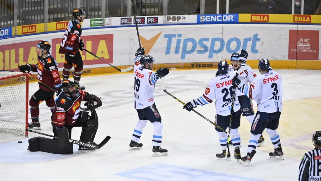 Liberec se raduje v utkání proti Spartě