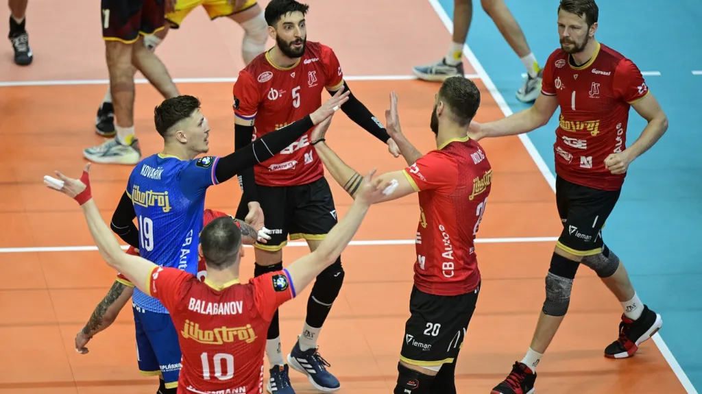 Radost volejbalistů Českých Budějovic