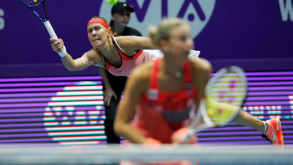 Lucie Hradecká s Andreou Hlaváčkovou