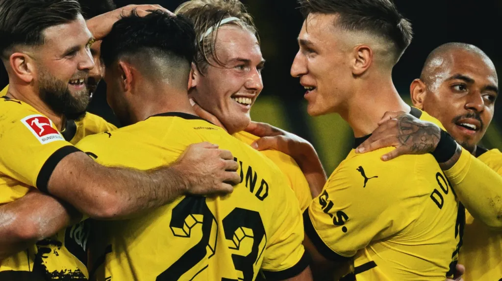 Radost fotbalistů Dortmundu