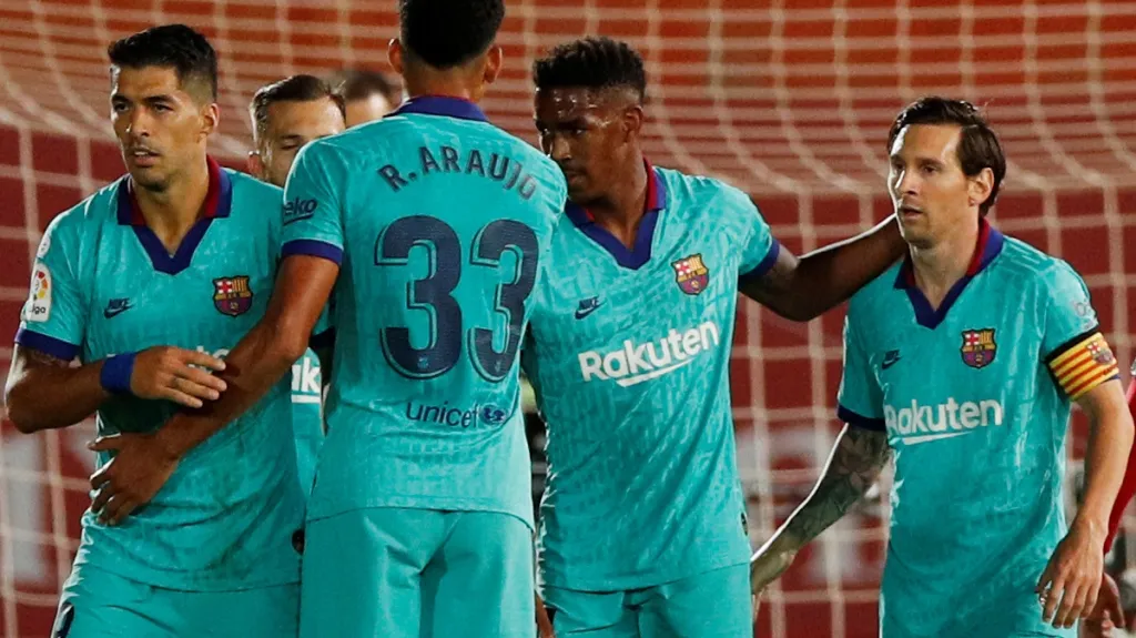 Radost fotbalistů Barcelony