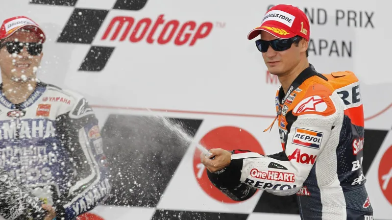 Slavící Dani Pedrosa