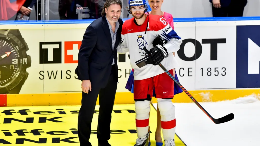 Jaromír Jágr a Michael Frolík