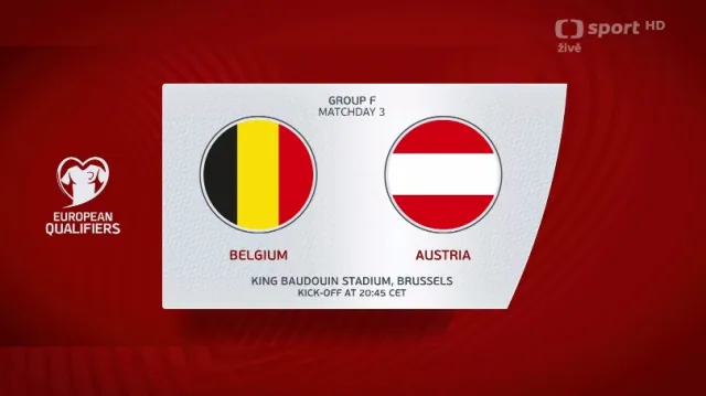 Sestřih utkání Belgie – Rakousko