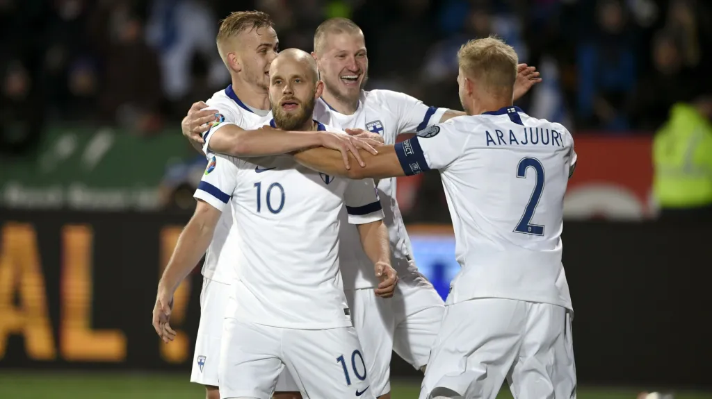 Radost fotbalistů Finska