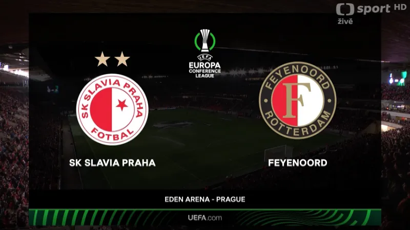 Sestřih utkání Slavia – Feyenoord