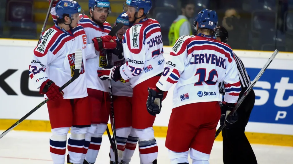 Radost českých hokejistů