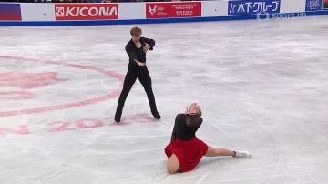 Volný tanec sourozenců Mrázkových na Kanadské brusli