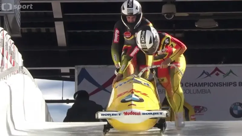 Poslední jízda zlaté Němky Jamankové ve dvojbobech na MS