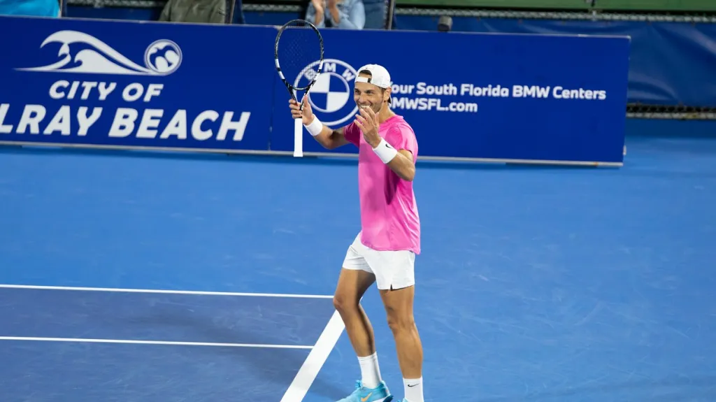 Matija Pecotič na turnaji v Delray Beach