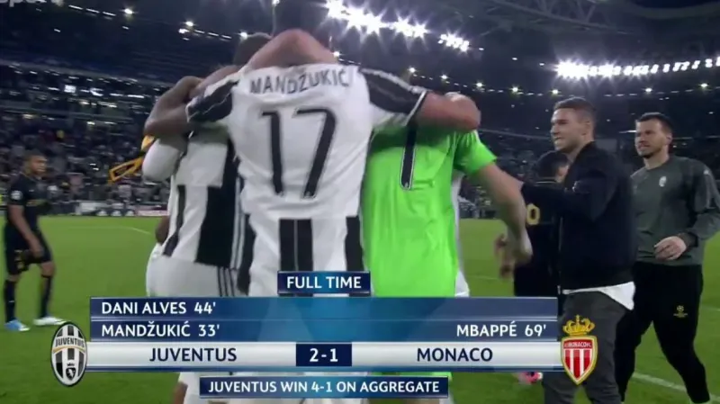 Sestřih utkání Juventus - Monako, semifinále LM