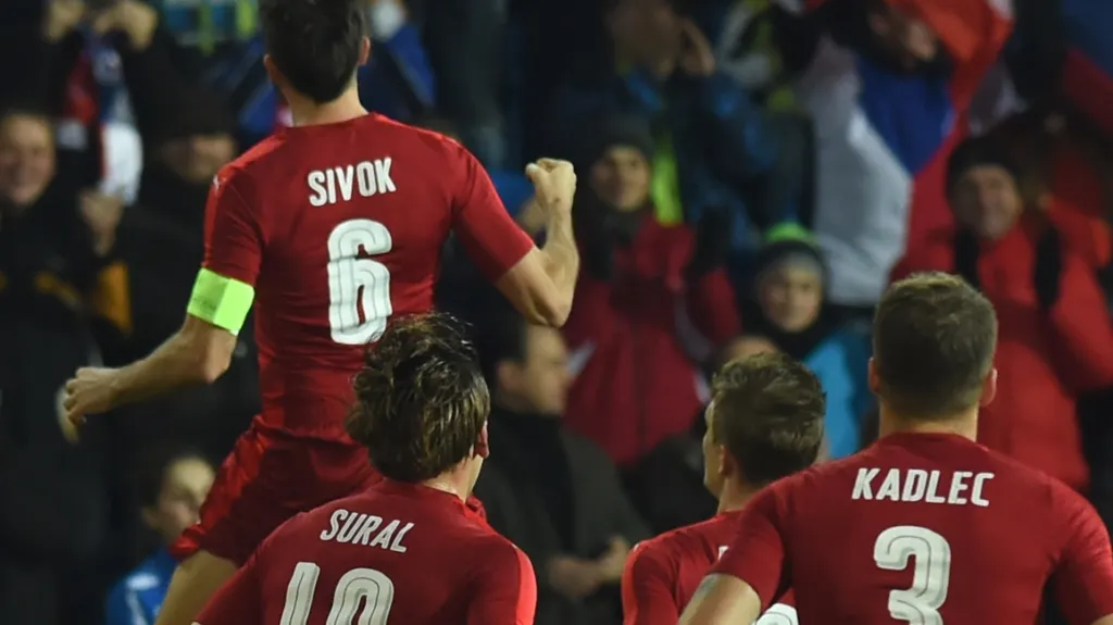 Radost českých fotbalistů