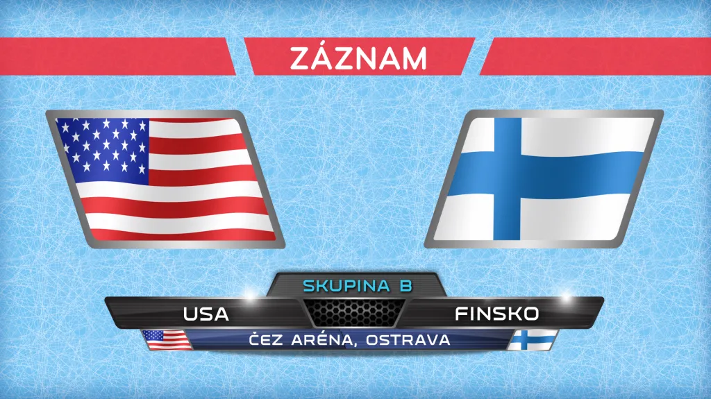 Záznam utkání USA - Finsko