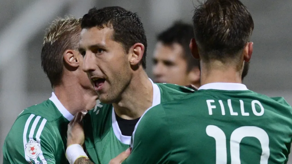 Slavící fotbalisté Příbrami