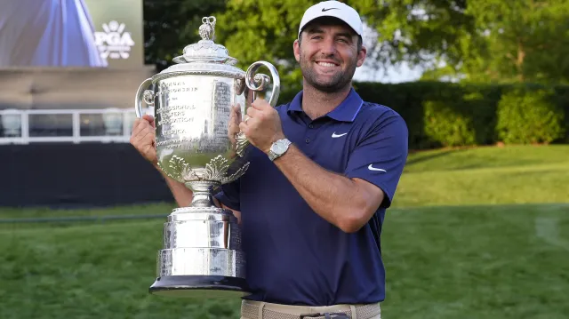 Golfová jednička Scheffler ovládl PGA Championship