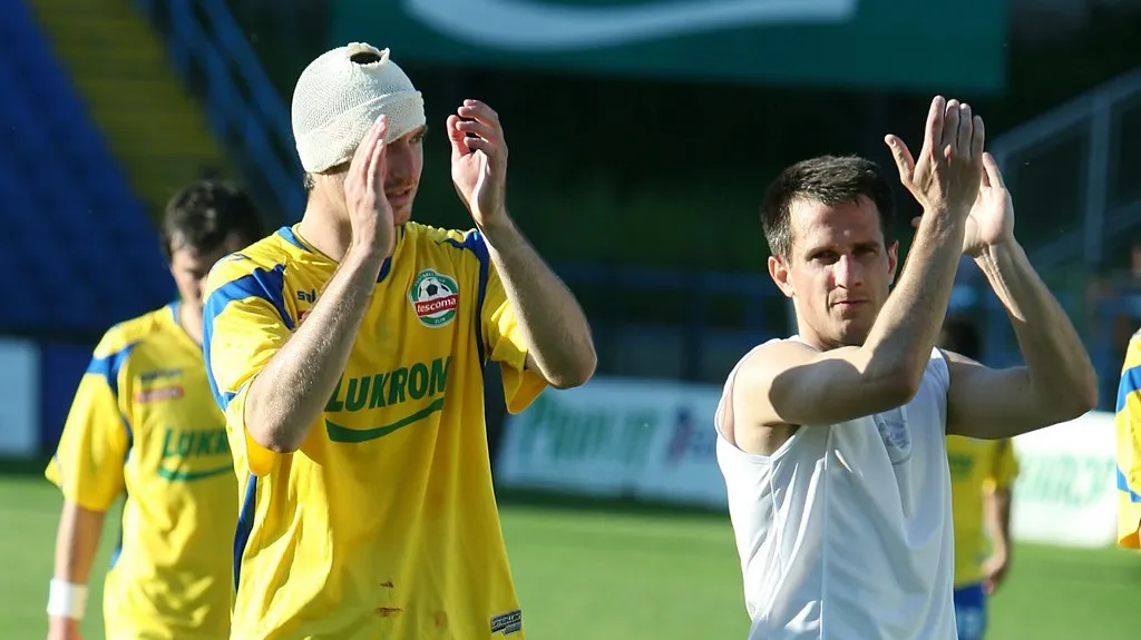 Zdeněk Kroča (vlevo) ve zlínském dresu