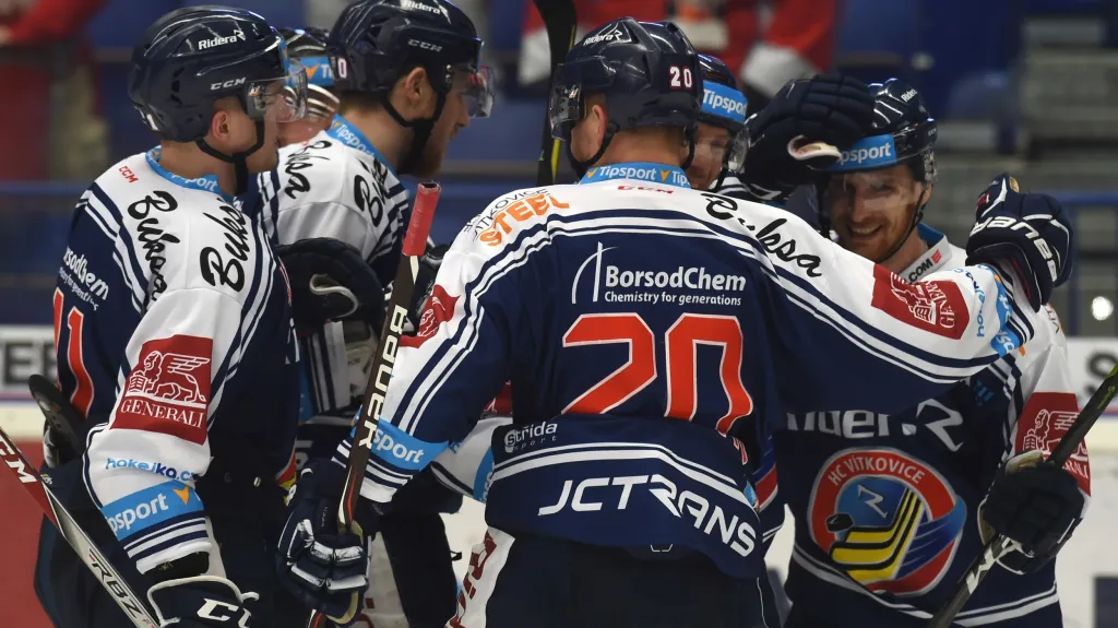 Radost hokejistů Vítkovic 