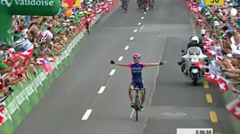 Nečekaným vítězem druhé etapy Kolem Švýcarska se stal Durašek