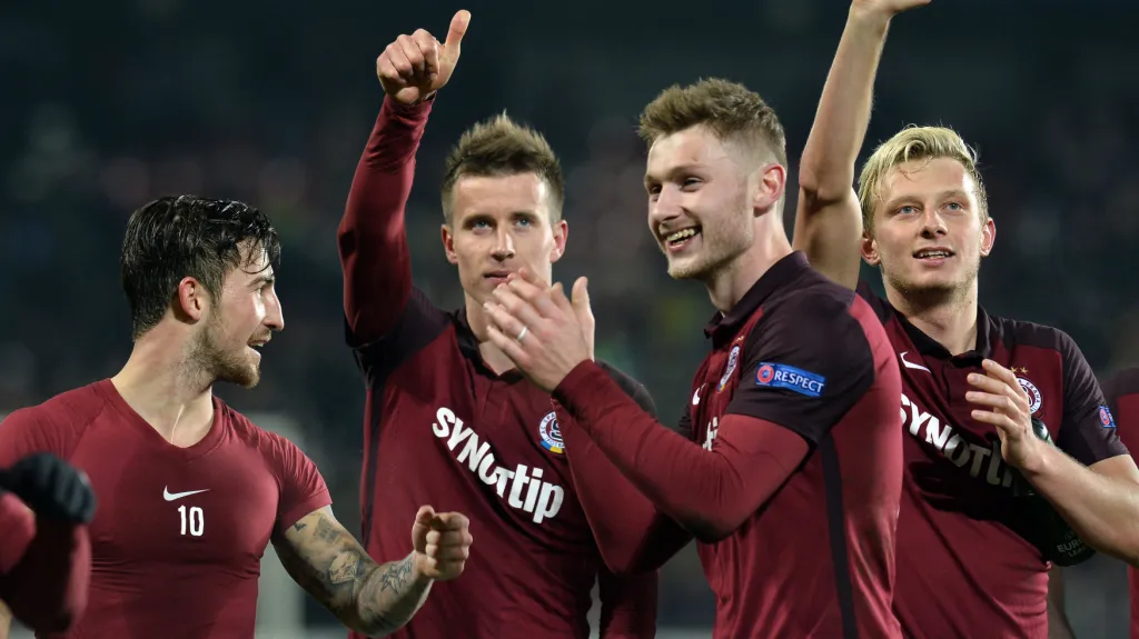 Radující se sparťané