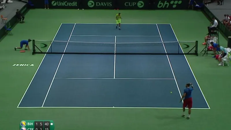 Závěrečný gem utkání Bašič - Veselý