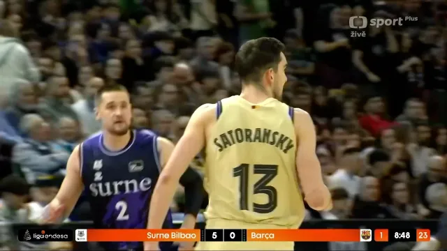 Satoranského trojky na začátku utkání proti Bilbau