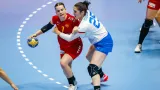 Zápas juniorských házenkářek proti Černohorkám na MS