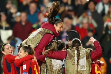 Fotbalistky Španělska se radují z postupu do finále mistrovství světa