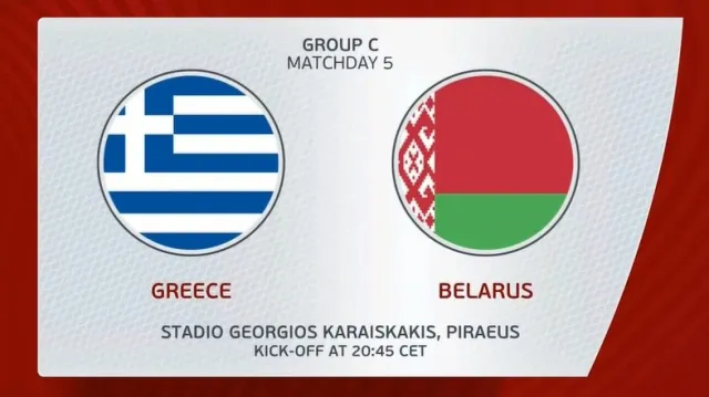 Sestřih utkání Řecko –⁠⁠⁠⁠⁠⁠ Bělorusko
