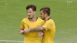 Gól v utkání Austrálie - Česko: Leckie - 3:0 (72. min.)