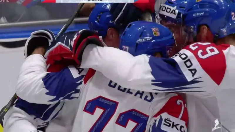 Gól v utkání Rusko - Česko: Kubalík - 1:2 (19. min.)