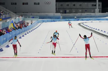 Olympijský závod sdruženářů na velkém můstku vyhrál Nor Jörgen Graabak