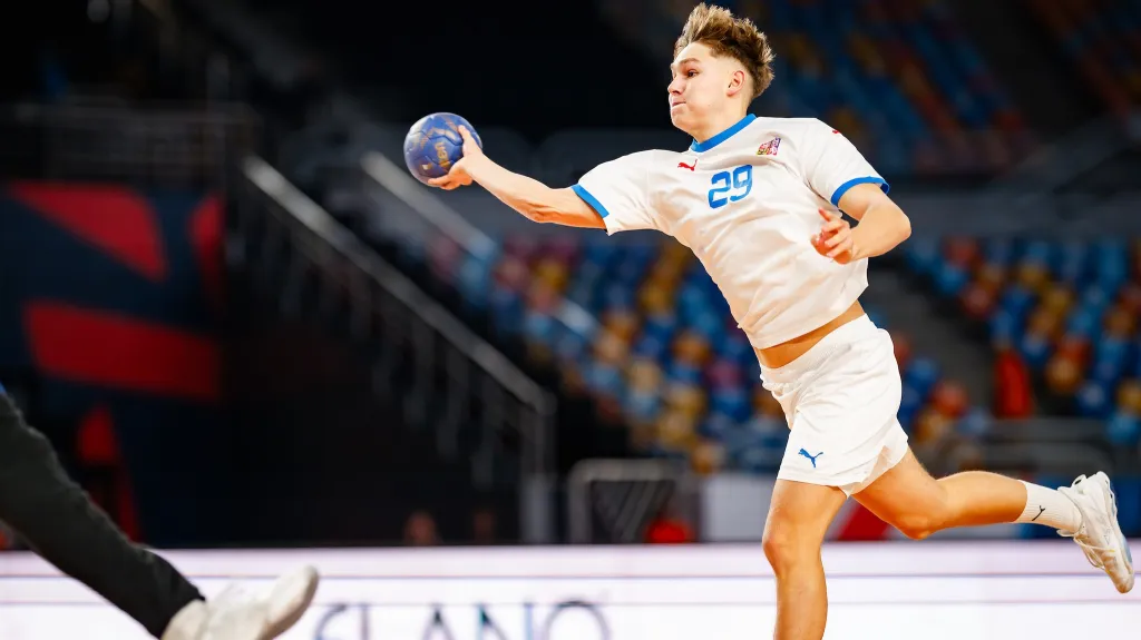 Juniorský házenkář Jáchym Novák