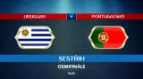 Sestřih utkání Uruguay - Portugalsko
