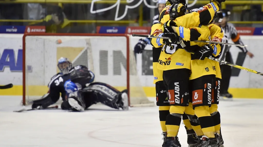 Radost hokejistů Litvínova