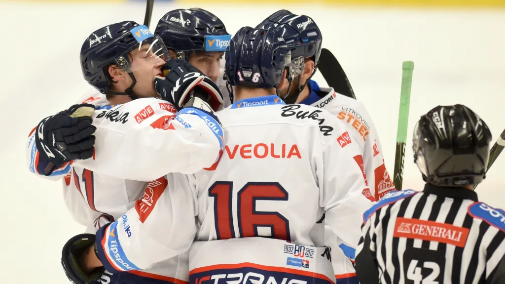 Radost hokejistů Vítkovic