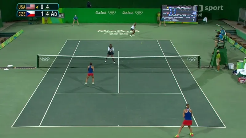Sestřih vítězného utkání dua Strýcová - Šafářová proti Williamsovým