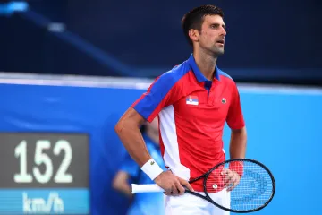 Novak Djokovič na olympijském turnaji v Tokiu