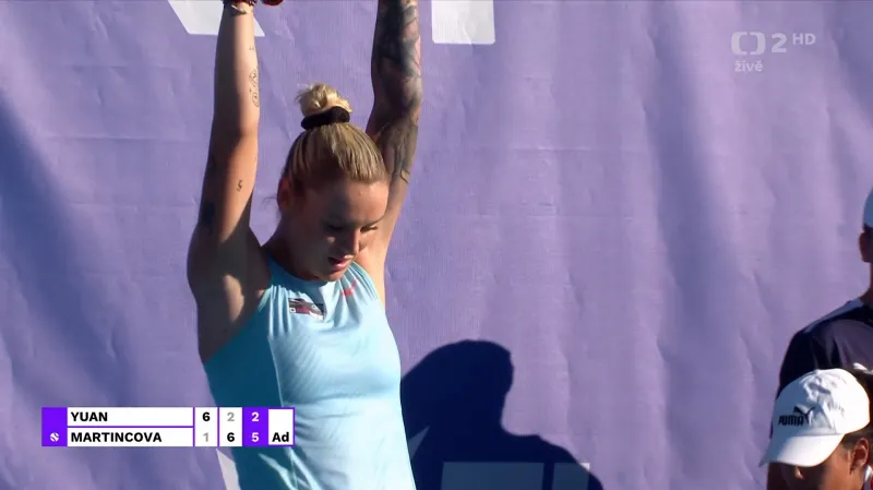 Závěr utkání Jüe – Martincová s ohlasem