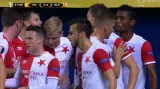 Gól v utkání Villarreal - Slavia Praha: Necid - 0:1 (18. min.)