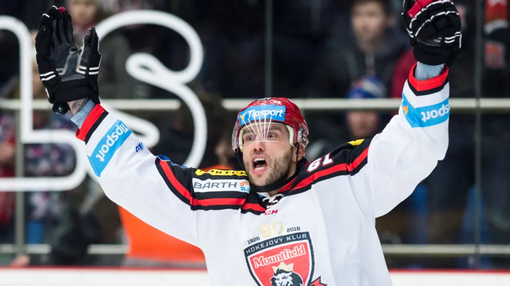 Roman Kukumberg slaví vstřelený gól