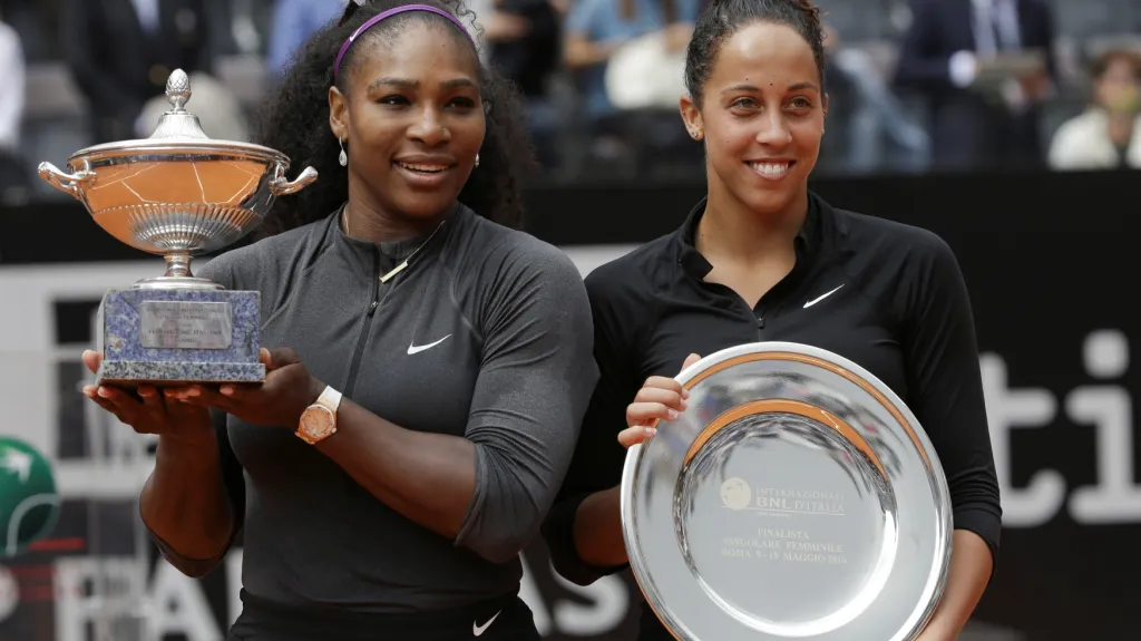 Serena Williamsová po boku Madison Keysové