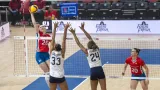 České volejbalistky v utkání proti Američankám