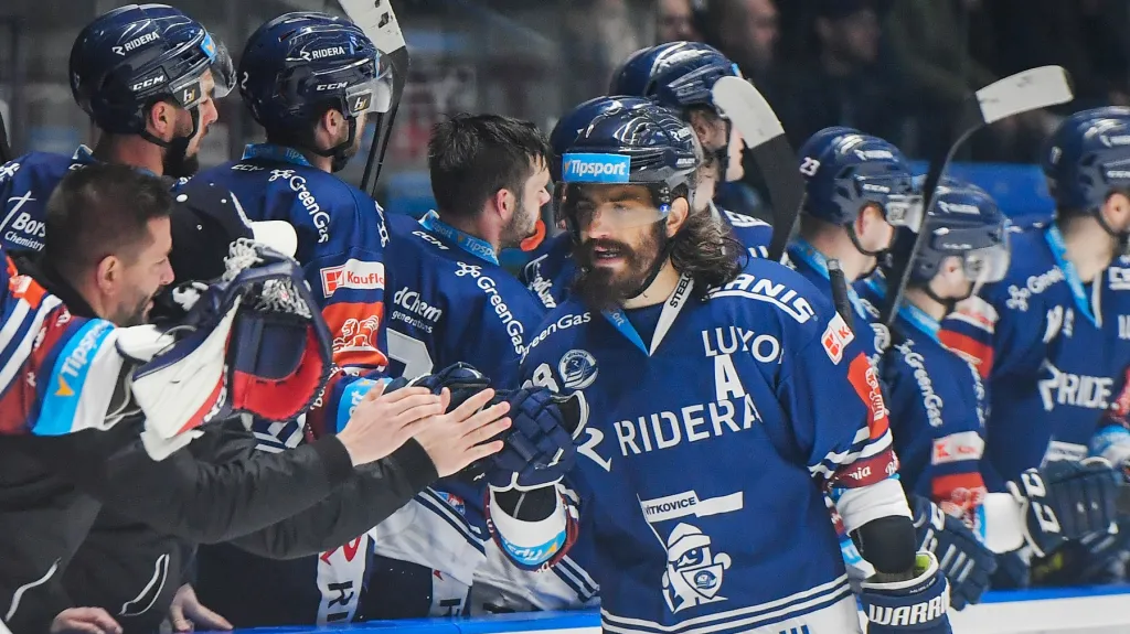 Radost hokejistů Vítkovic