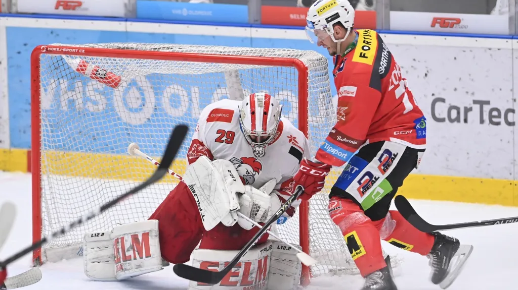 Tomáš Zohorna v utkání s Olomoucí