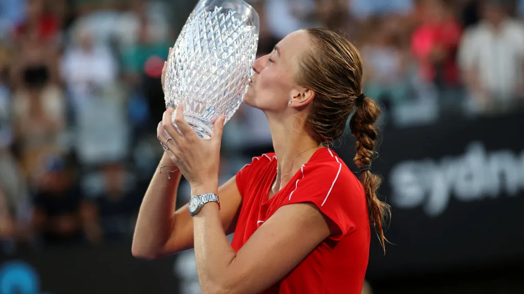 Petra Kvitová slaví titul v Sydney